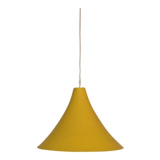 1960s Vintage Yellow Pendant Lamp For Sale