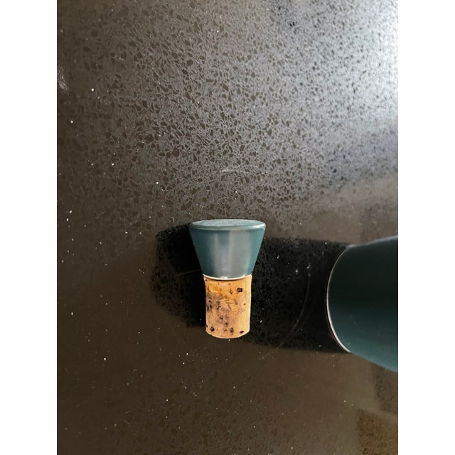 1950s Vintage Mid Century Spectacular Green Art Pottery Vase For Sale - Image 5 of 5