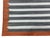 Handmade Cotton Area Rug, Vegetable Dyed, Sky Blue, Gray and Terracotta Striped Dhurrie -8'x12' For Sale - Image 13 of 13