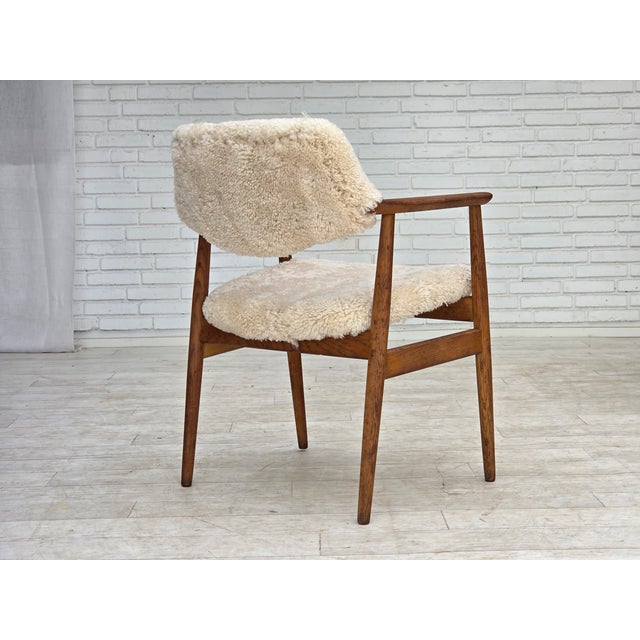 Wood Danish Sheepskin Model 43 Armchair from Erik Kirkegaard, 1960s For Sale - Image 7 of 12