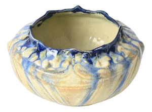 Drip Glazed Ceramic Vase from Faiencerie Thulin, 1920s