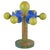 1980s Nora Stad Sweden Colorful Wooden Candlestick by Lisa Larson for Sandbergs, 1980s For Sale - Image 5 of 5
