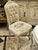 French French-Style Off-White Velvet Chair – Tufted Back, Floral Seat & Carved White Frame For Sale - Image 3 of 4