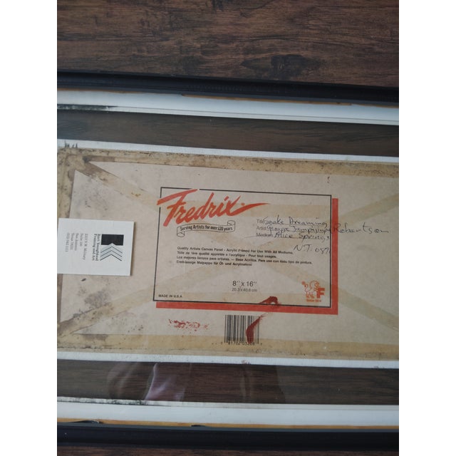 1970s 1970s Snake Dreaming Acrylic Painting by George Robertson Tjampitjinpa For Sale - Image 5 of 7