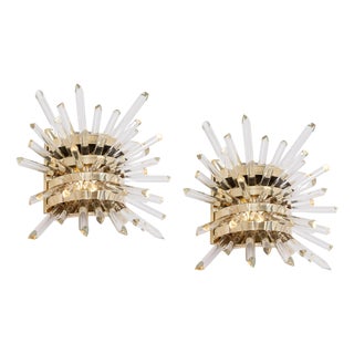 Miracle Wall Sconces in Crystal Glass from Bakalowits & Söhne, Austria, 1960s, Set of 2 For Sale
