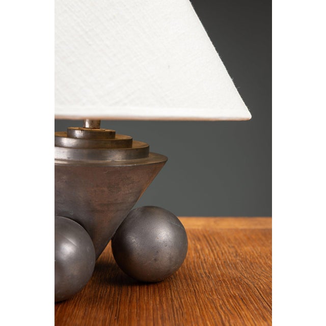 Gero Amsterdam School Table Lamp, 1920s For Sale - Image 3 of 11