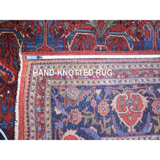 1910s Red Antique Oriental Rug For Sale - Image 10 of 10