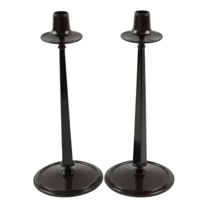 Charles Rennie Mackintosh Art Deco Bakelite Candlestick, a Pair