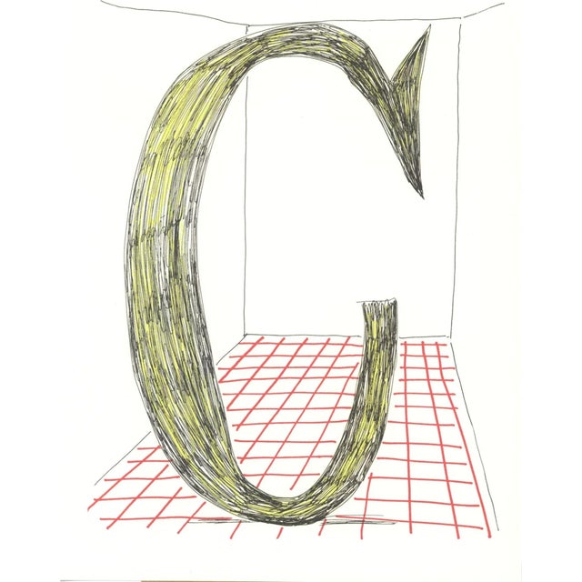 David Hockney, C from Hockneys Alphabet, Lithograph For Sale