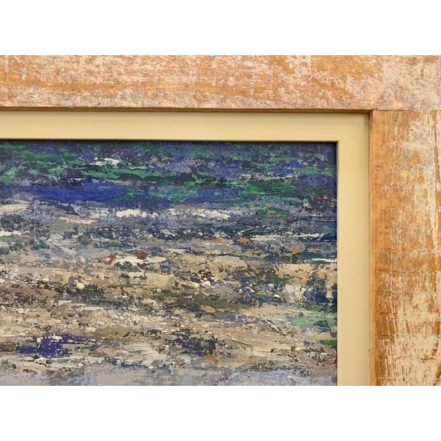 Giampaolo Talani "The Shadows on the Beach" Oil on Board, Figurative Beach Scene, Italian Contemporary Art, Tuscan Coastal Art, 2000 For Sale - Image 4 of 9