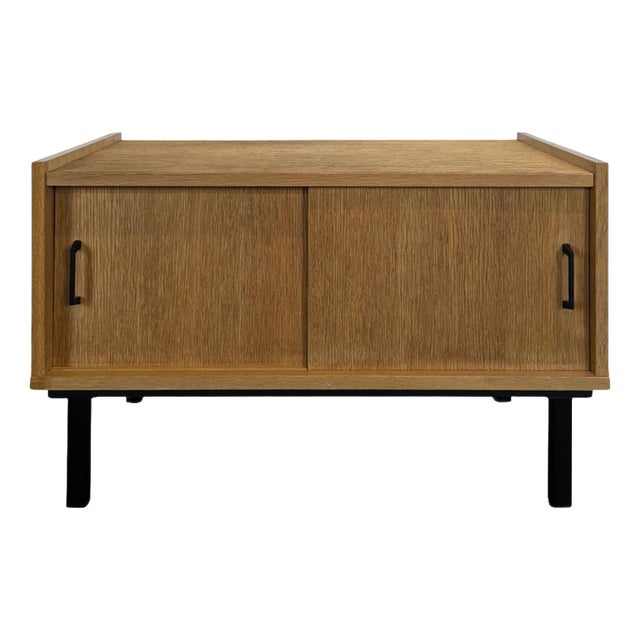 Two-Door Vinyl Record Player Cabinet, 1960s For Sale