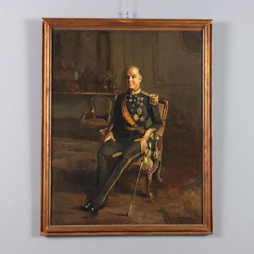Giuseppe Amisani, Portrait, Oil on Canvas For Sale - Image 12 of 12