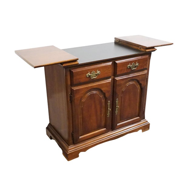Bernhardt Furniture Solid Cherry Traditional Style 49" Flip Top Server Buffet For Sale - Image 9 of 18