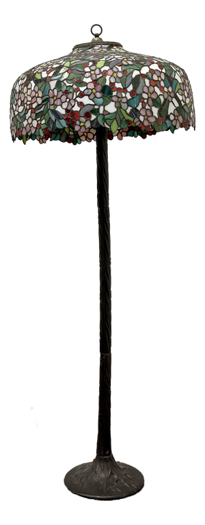 Large Art Deco Floor Lamp in the style of Tiffany