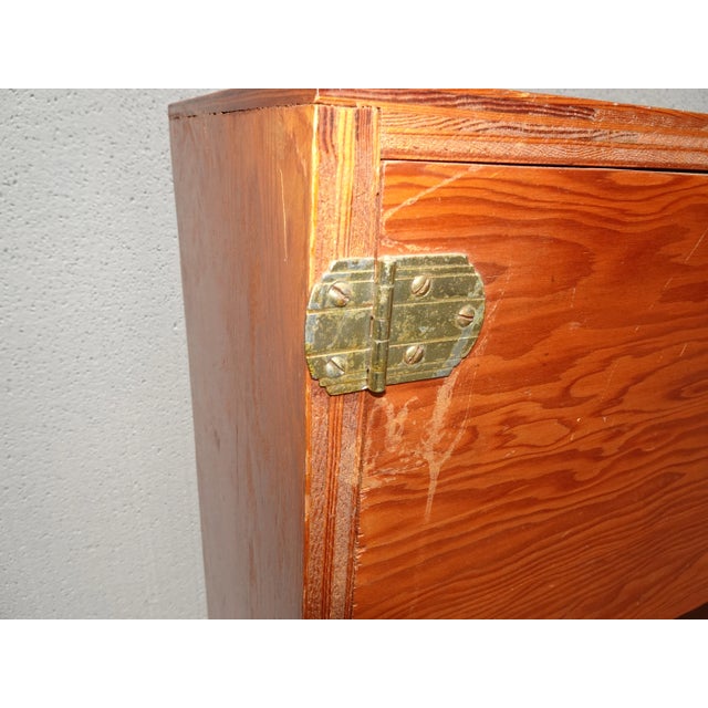 Vintage Mid Century Handmade Brown Bookcase For Sale - Image 11 of 12