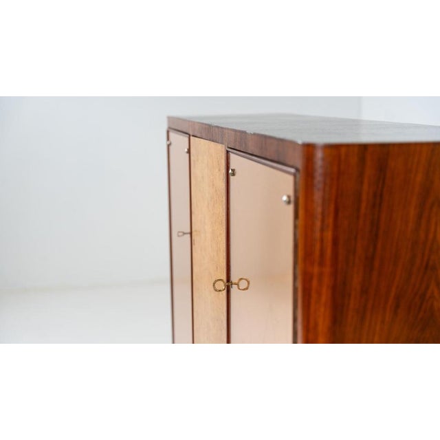 1950s Mid-Century Modern Wooden Italian Bar attributed to Osvaldo Borsani, 1950s For Sale - Image 5 of 11