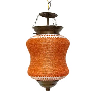 Coral Beaded Pendant Lamp For Sale