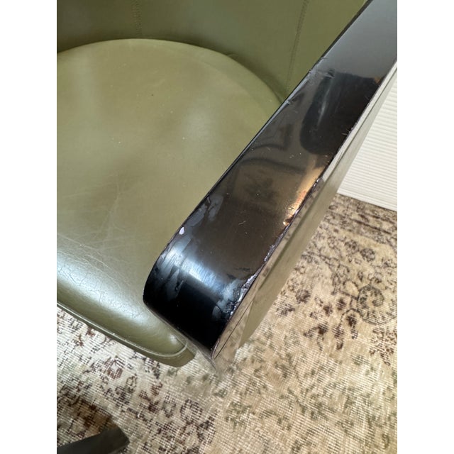 Poltrona Frau Leather Arm Chairs, Set of Four For Sale - Image 10 of 12