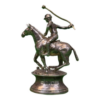 Theo Fennell Sterling Silver Polo Placecard Holder For Sale