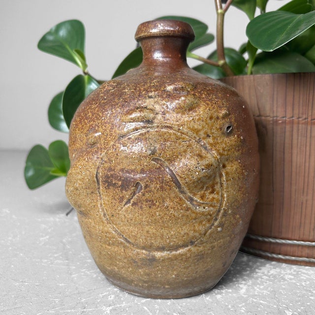 Taishō Era Organic Tokkuri Flask, Nagoya, Japan, 1920s For Sale - Image 4 of 12