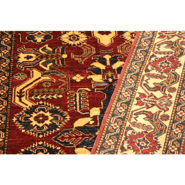 1980s Southwestern Super Kazak Red/Gold Wool Rug - 3'11'' X 6'2'' For Sale - Image 5 of 8