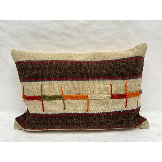 Turkish Hemp Pillow Cushion Natural Beige Brown Red Green Pillow Cushion Cover 16" x 24" #30181 Enhance your home decor...