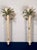 Pair of mid-century Italian Hollywood Regency wall candle sconces, bringing an immediate touch of Palm Beach elegance to...