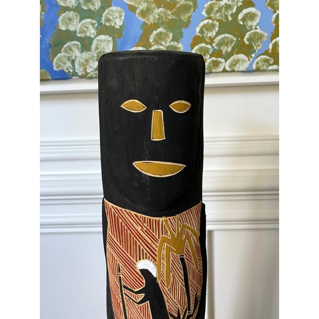 Australian Aboriginal Carved Ancestor Figure with Ochre Paint For Sale In Atlanta - Image 6 of 14