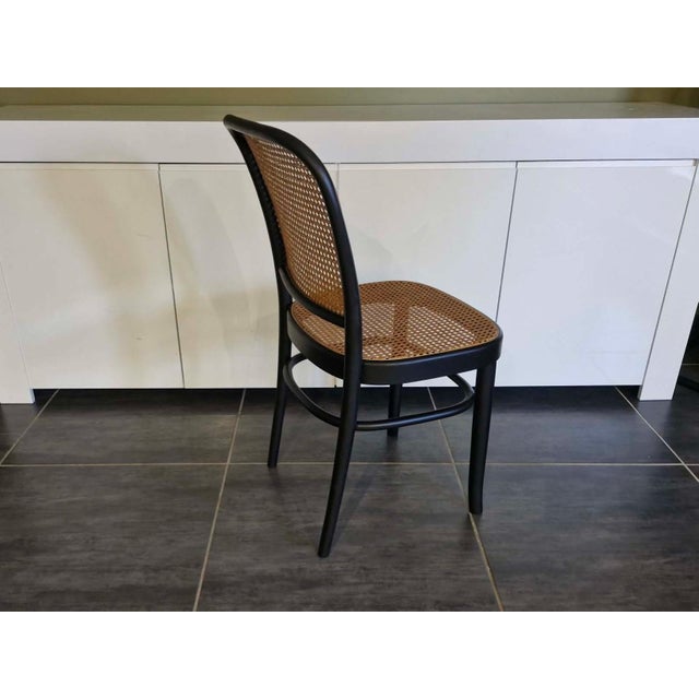 Vintage Model 811 Chair by Joseph Hoffmann, 1990, Set of 8 For Sale - Image 9 of 12