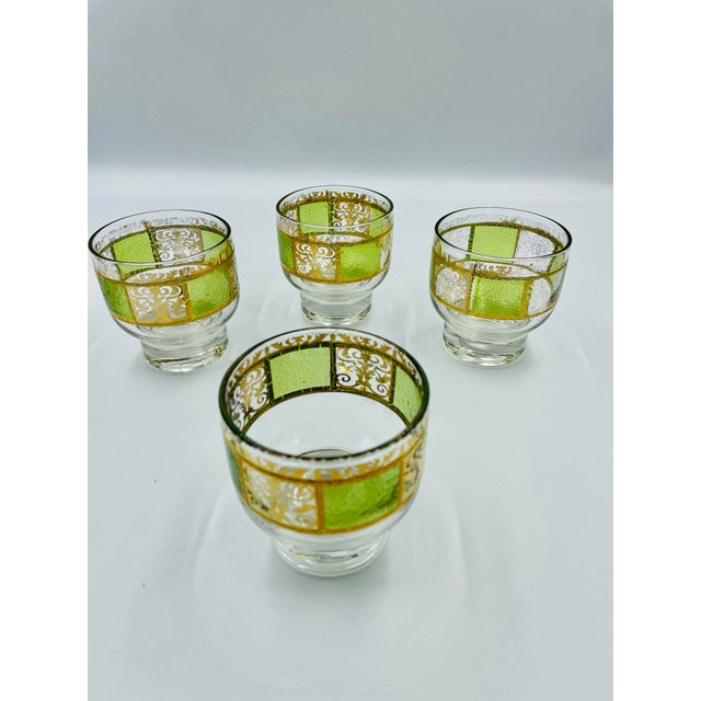 Metal Culver Prado Mid-Century Rocks Glasses - Set of Four For Sale - Image 7 of 12