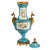Monumental French Sèvres Style Turquoise Porcelain Urn With Ormolu Mounts For Sale - Image 4 of 12