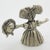 Vintage Italian Handmade Genuine Silver Rare Mouse Character Dollhouse For Sale - Image 6 of 9