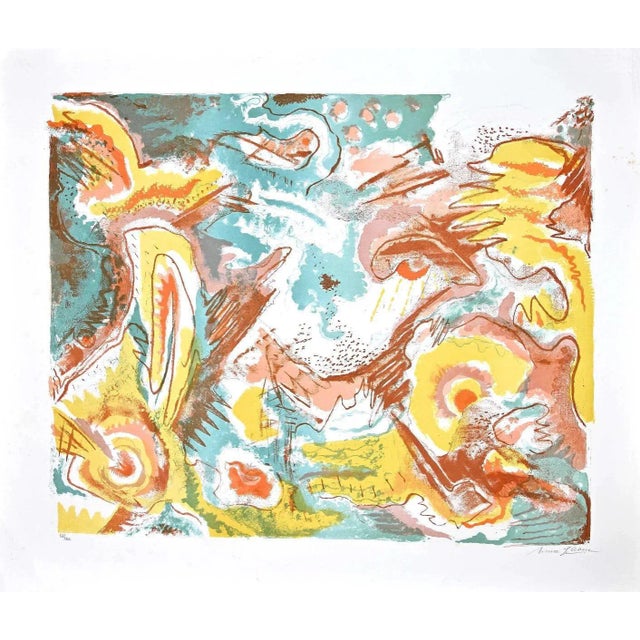 Surrealistic Composition is an original lithograph realized by Le Oben in 1970s. This original print is hand signed. This...