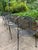 Set a four iconic mid-century modern radar garden chairs recently sanded prime painted and sealed presented in semi gloss...
