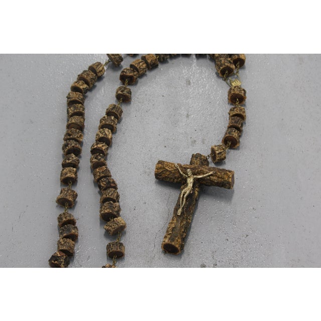 1970s Large Wall Bead Rosary Cross, 1970s For Sale - Image 5 of 18