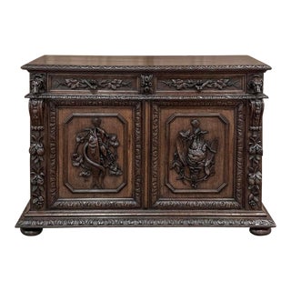 19th Century French Renaissance Hunt Buffet For Sale