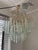 Metal Vintage Glass Chandelier in the style of Paolo Venini, 1970s For Sale - Image 7 of 12