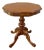 20th Century Spanish Carved Wood Pedestal Side Table, 1950 For Sale