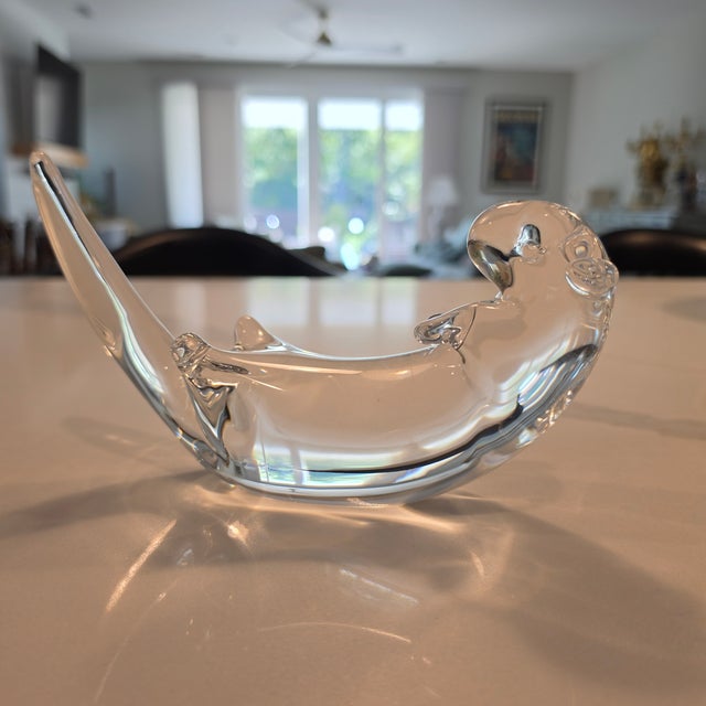 1980s Steuben Crystal Sea Otter Sculpture by James Houston For Sale - Image 17 of 17