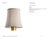 Visual Comfort Signature 4" Natural Linen Bell Empire Shade Designer: Visual Comfort Signature Height: 4" Base: Shade...