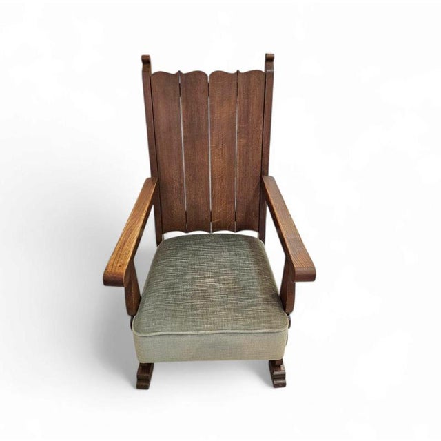 Vintage Armchair in Oak, 1930s For Sale - Image 9 of 18