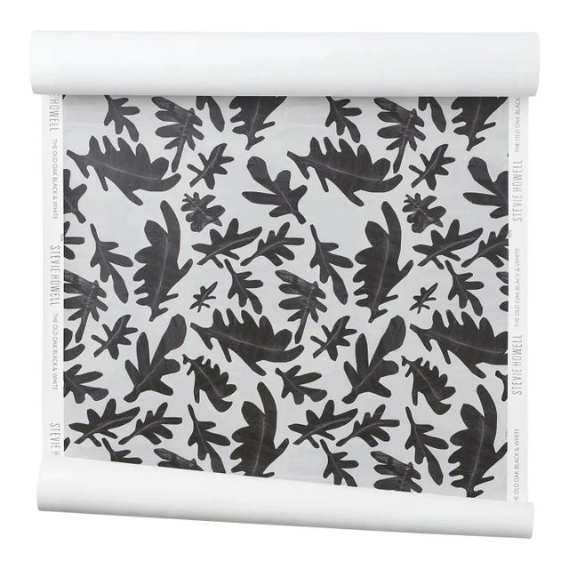 The Old Oak Black and White Wallpaper For Sale