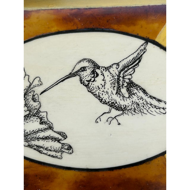 Artist Hand Painted Faux Tortoise & Pen & Ink Decorative Boxes - Set of 3 For Sale - Image 16 of 18