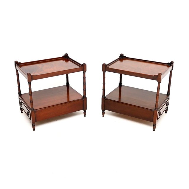 Antique Georgian Side Tables, 1930s, Set of 2 For Sale - Image 4 of 11