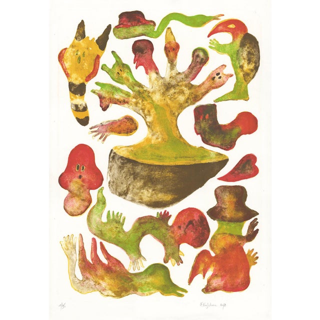 Fabien Verschaere Procrastination, 2018 Original 4-colour Lithograph onBFK Rives paper, weight : 270g Edition of 35...