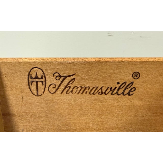 Thomasville Mahogany Chippendale Style Nine-Drawer Triple Dresser For Sale - Image 14 of 16