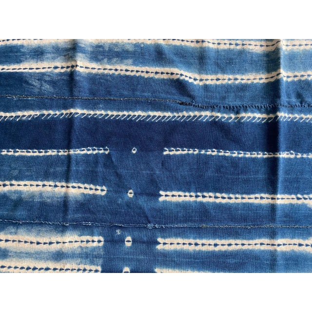 Antique Indigo Mali Textile For Sale - Image 4 of 18