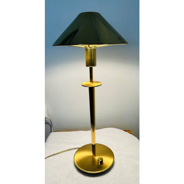 Vintage Holtkotter Leuchten brass desk lamp. Made in Germany. The charming little 6506 table lamp is equipped with a 60 W...
