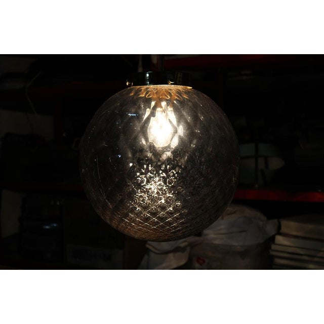Big Grey Ball Murano Chandelier from Venini, 1960s For Sale - Image 9 of 14