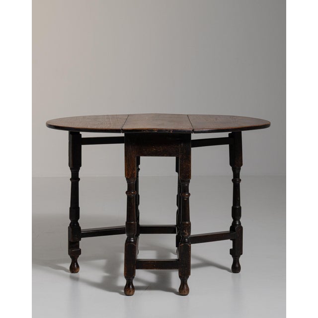 Wood 19th Century France Jacobean Brown Wood Console Table For Sale - Image 7 of 11